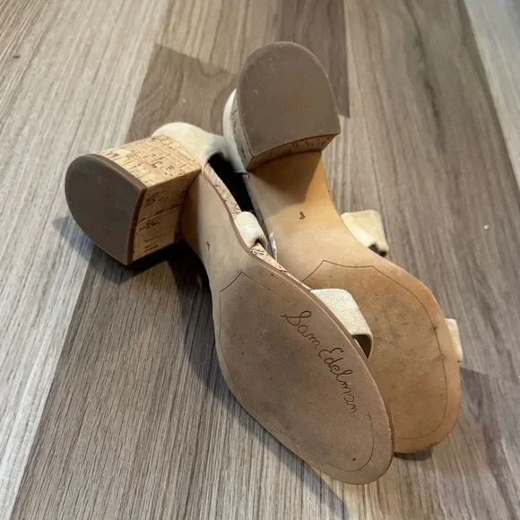 Sam Edelman Tan Crisscross Block Heels 🔥 - Picture 9 of 9